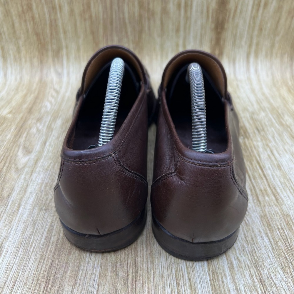 Salvatore Ferragamo Gancini Bit Loafers Men's Size 8.5 EE Brown Made in Italy - Picture 4 of 10